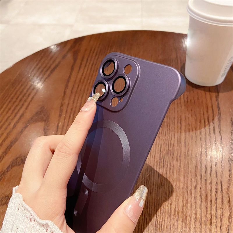 Slim Frameless Magnetic Phone Case for iPhone