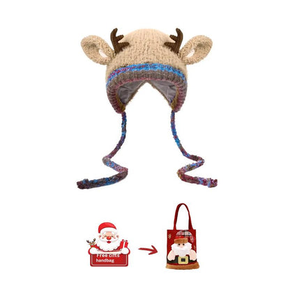 🎄🦌Original design Festive Christmas Antler Hat🧶🎁