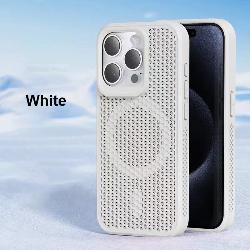 Honeycomb Matrix Cooling Magnetic Phone Case For iPhone