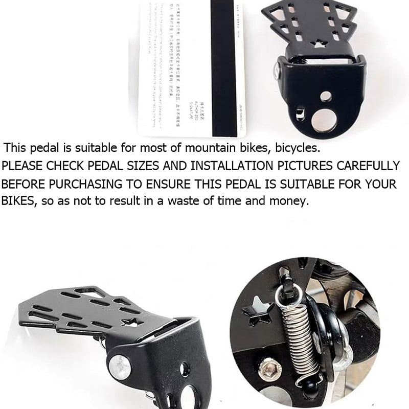 ✨Bicycle Rear Pedals Metal Plate Footrest Accessories