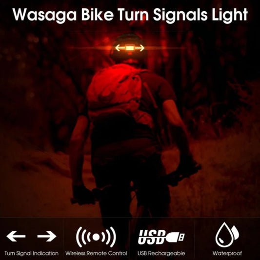 Bicycle Helmet Turn Signal Light