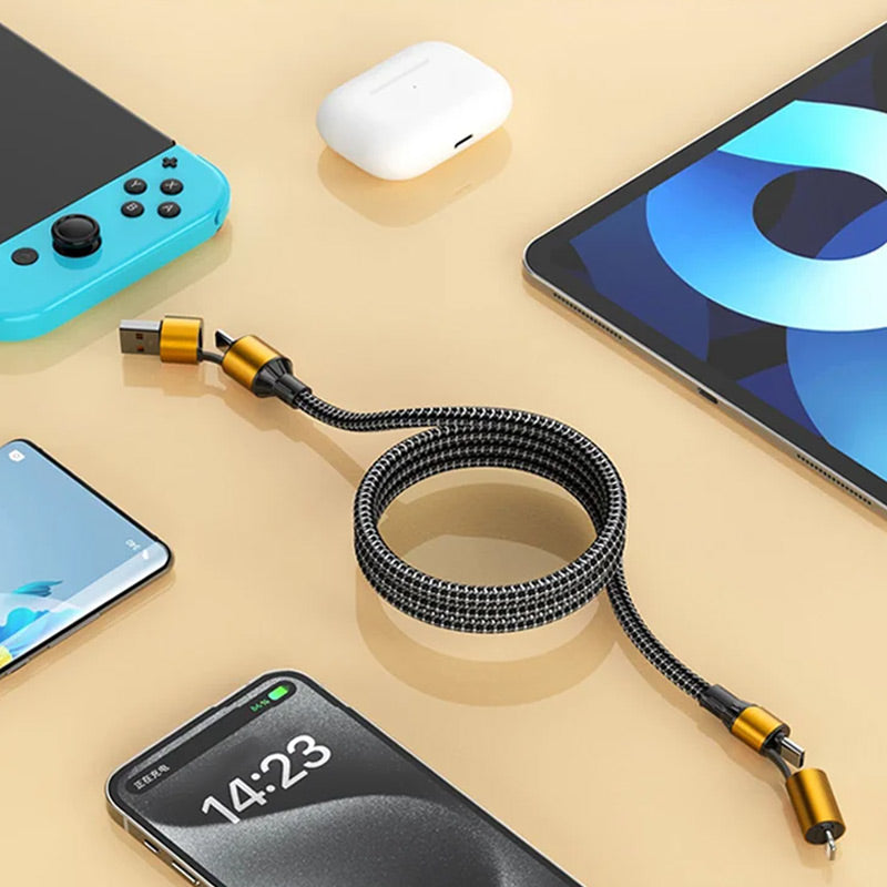 100W Fast Charging 4-in-1 Cable Type-C to Lightning