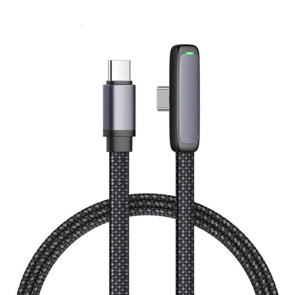 Elbow Braided Flash Charging Data Cable for Phone