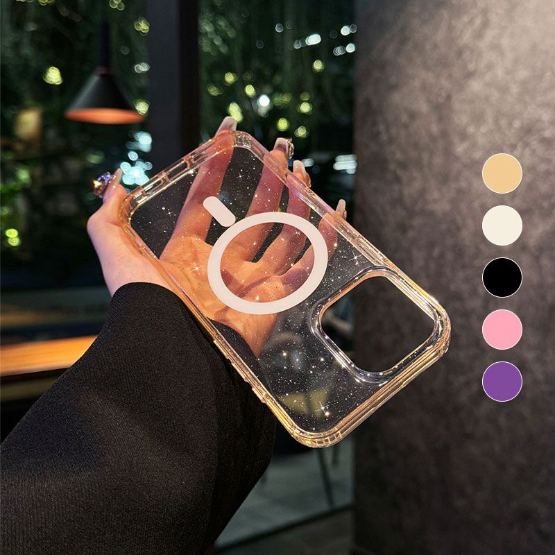 Sparkling Magnetic iPhone Case - Support Wireless Charging