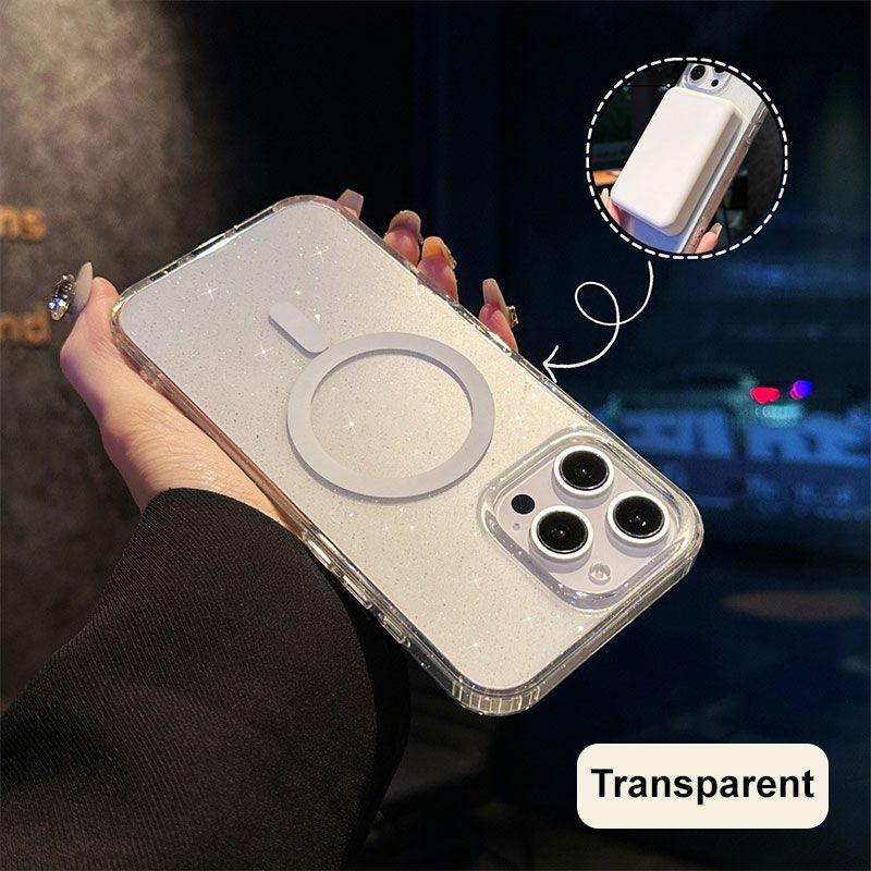 Sparkling Magnetic iPhone Case - Support Wireless Charging