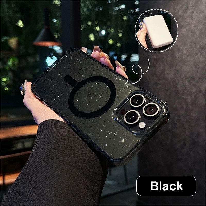 Sparkling Magnetic iPhone Case - Support Wireless Charging