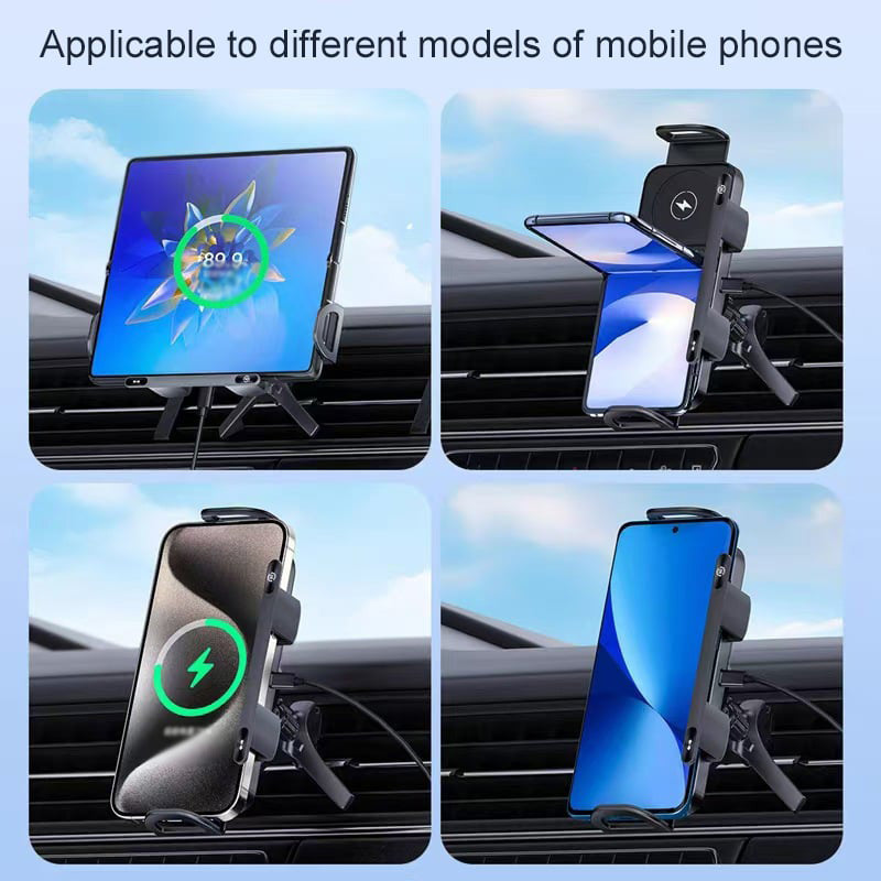 High Intelligent Folding Screen Car Wireless Charging Phone Holder