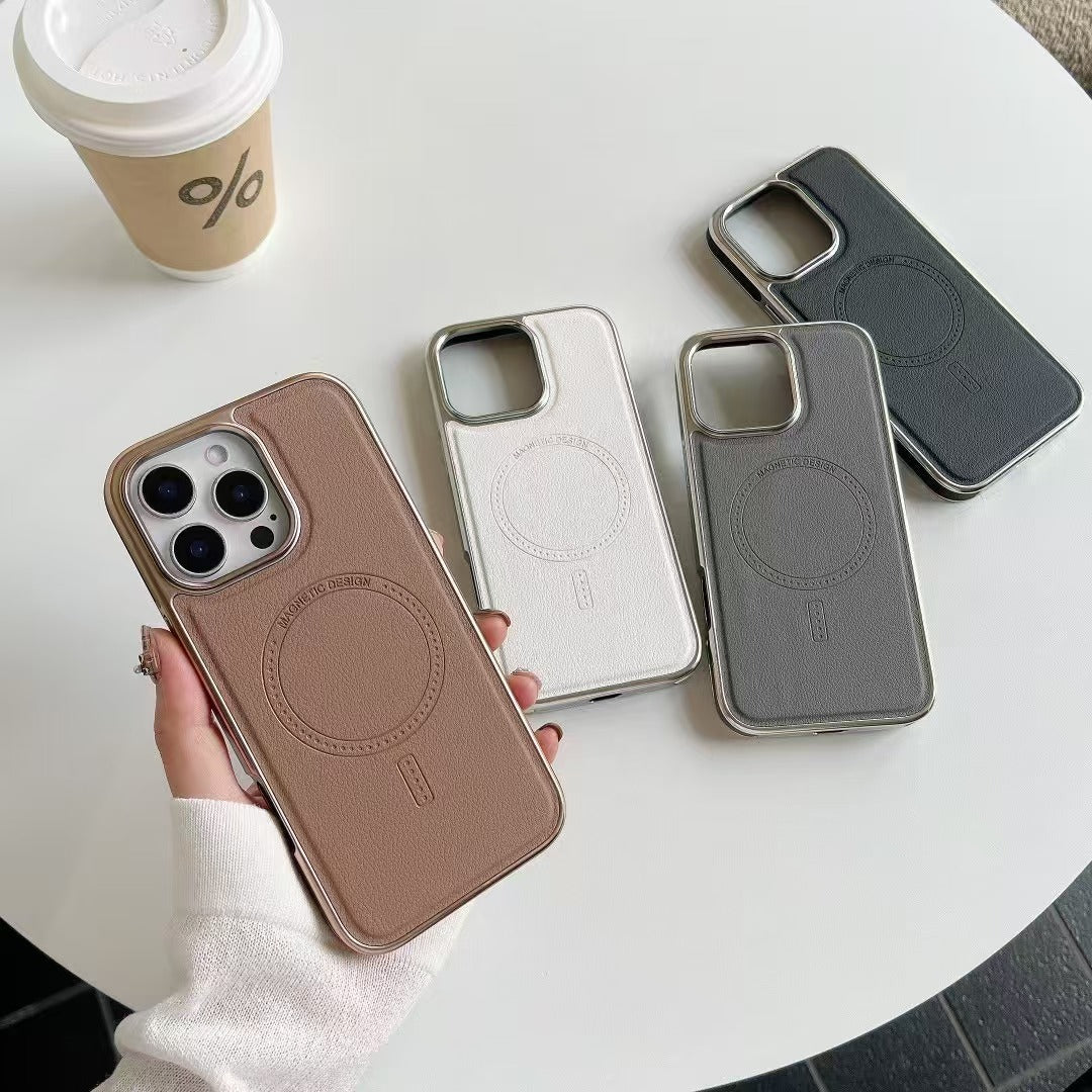 🔥Hot Sale🔥Magnetic Charging Leather Case for iPhone（50% OFF）