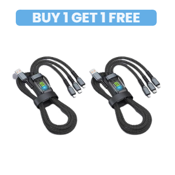 🔥Transparent Luminous 3-in-1 Super Fast Charging Cable🔥