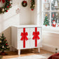 Large Christmas Cabinet Door Ribbon Bow