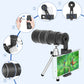 16x52 Monocular Bifocal Optical Zoom Telescope