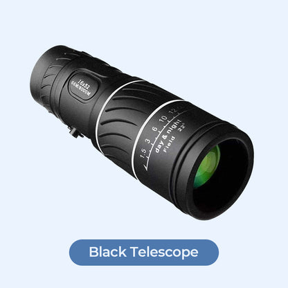 16x52 Monocular Bifocal Optical Zoom Telescope