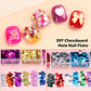 12-Color Square Glitter Nail Art Sequin Set