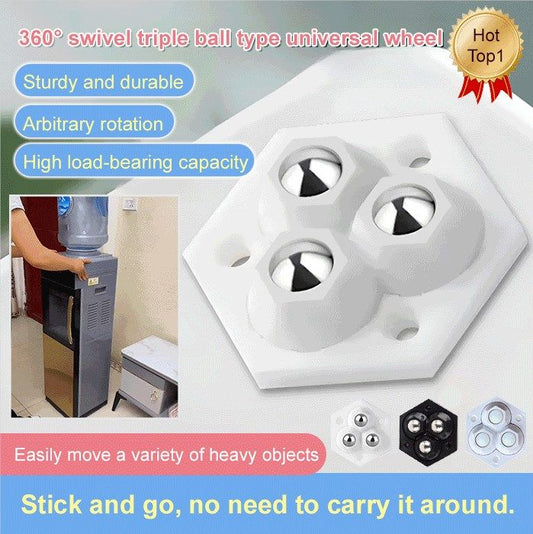 360° Rotating Three-ball Casters 4pcs/pack