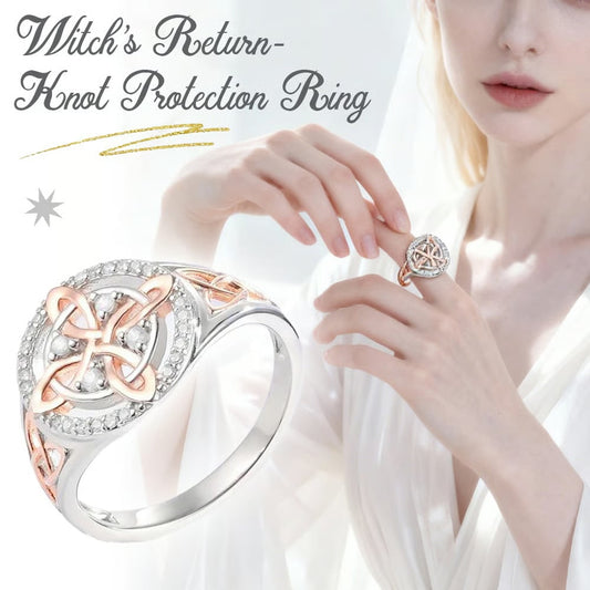 🔮✨New Arrival ✨💖Valentine's DayHot Sale 60% OFF✨💍Handmade Witch's Return-Knot Protection Ring💞Protect Your Loved Ones