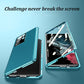 Leather + Glass Dual Sided Magnetic Case for Samsung S23 Ultra