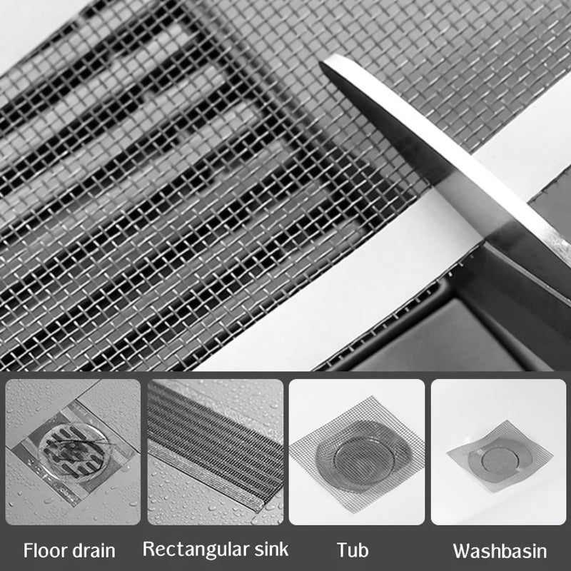 Self-adhesive floor drain stickers