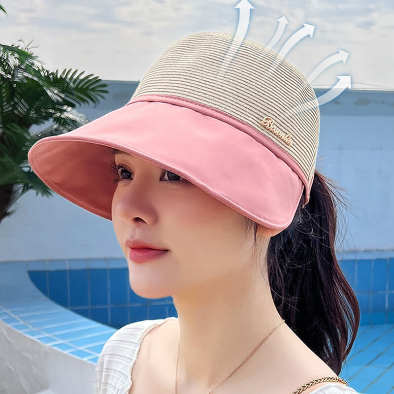 Large-brim women's sun hat in Summer