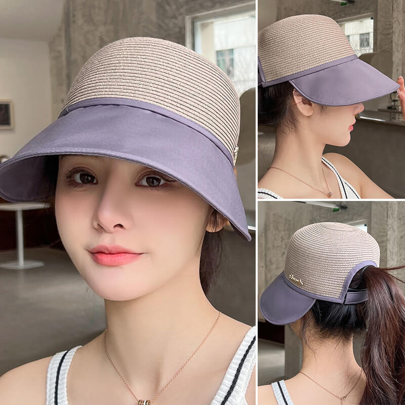 Large-brim women's sun hat in Summer