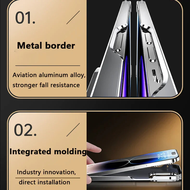 【Gift】Suitable For iPhone 14/15 Series Metal Anti Drop Phone Case（50% OFF）