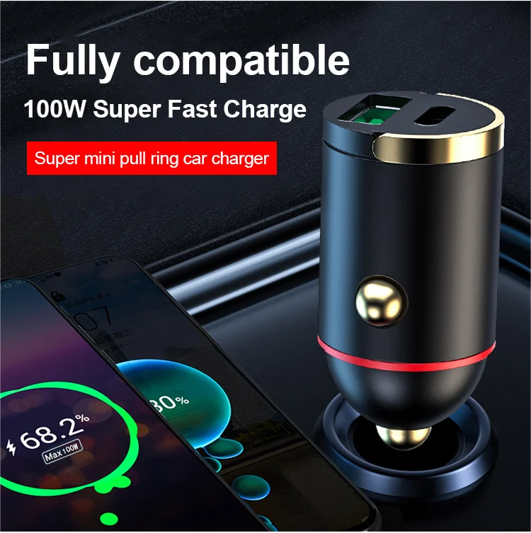 2-Port Compact Fast Charger for Car（50% OFF）