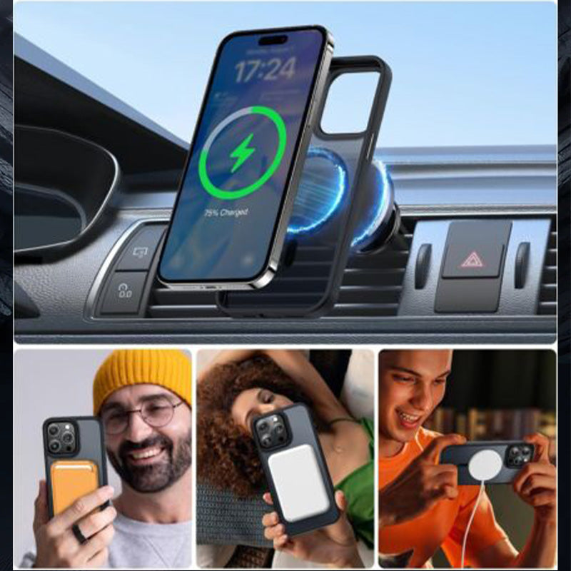 2024 NEW-Rotating Stand Anti Drop Magnetic Phone Case For iPhone