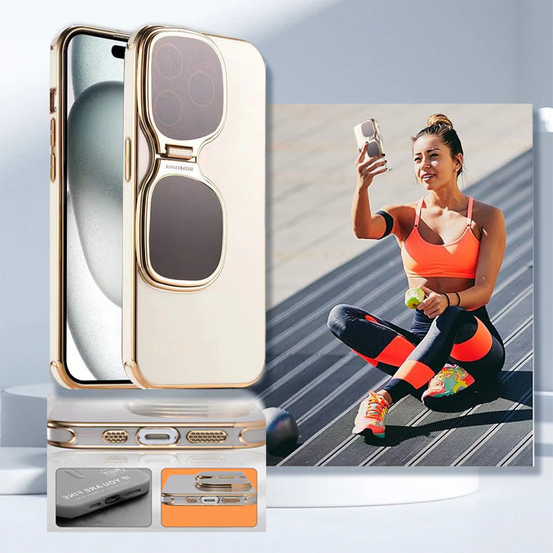 Sunglasses Holder Electroplated Soft Case For iPhone（50% OFF）