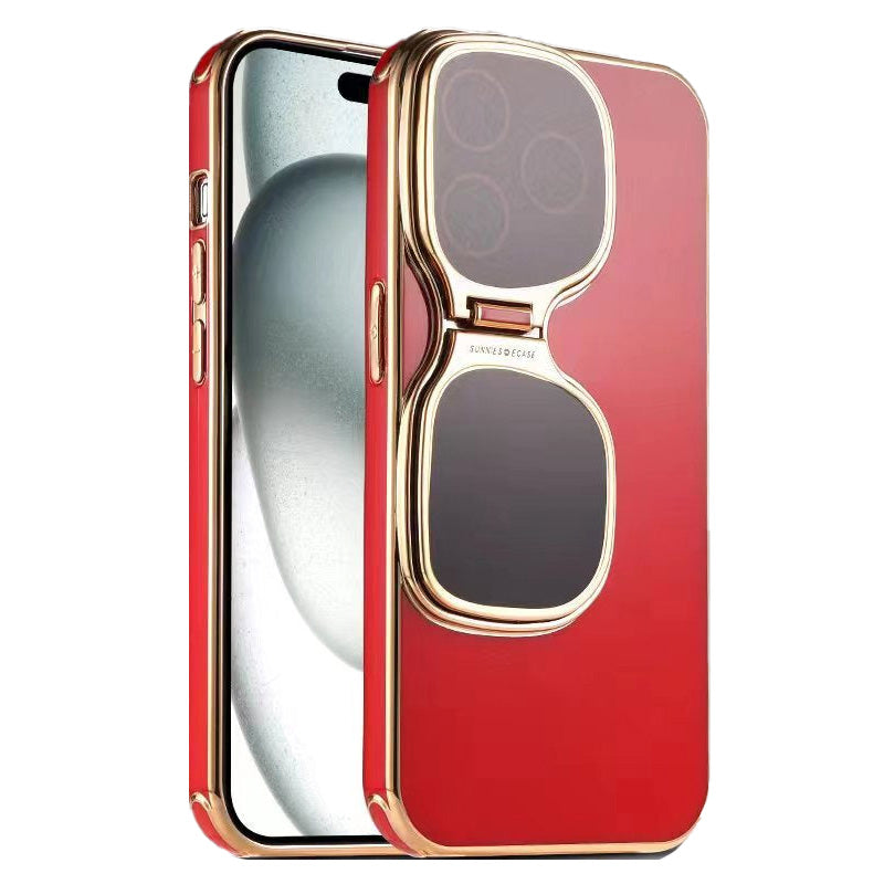 Sunglasses Holder Electroplated Soft Case For iPhone（50% OFF）