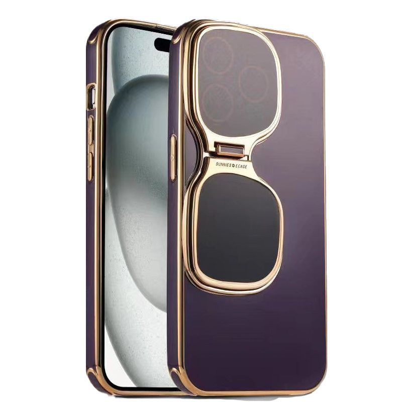 Sunglasses Holder Electroplated Soft Case For iPhone（50% OFF）